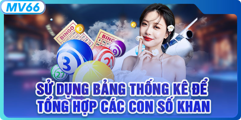 Sử dụng bảng thống kê để tổng hợp các con số khan